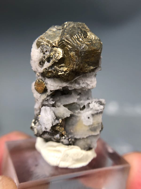 Pyrite from Fujian, China, individual mineral specimen view 3