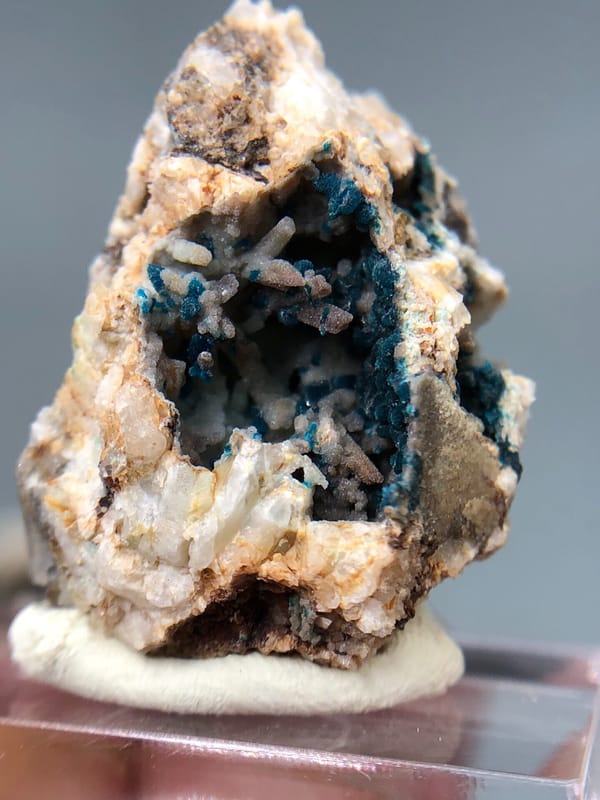 Veszelyite from Yunnan, China, individual mineral specimen view 2