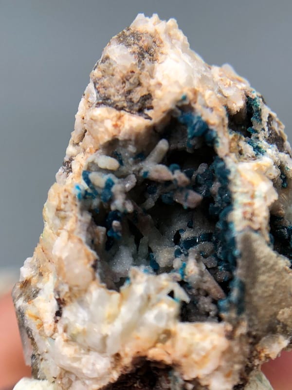 Veszelyite from Yunnan, China, individual mineral specimen view 5