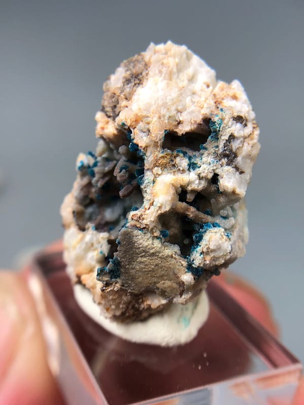 Veszelyite from Yunnan, China, individual mineral specimen view 7
