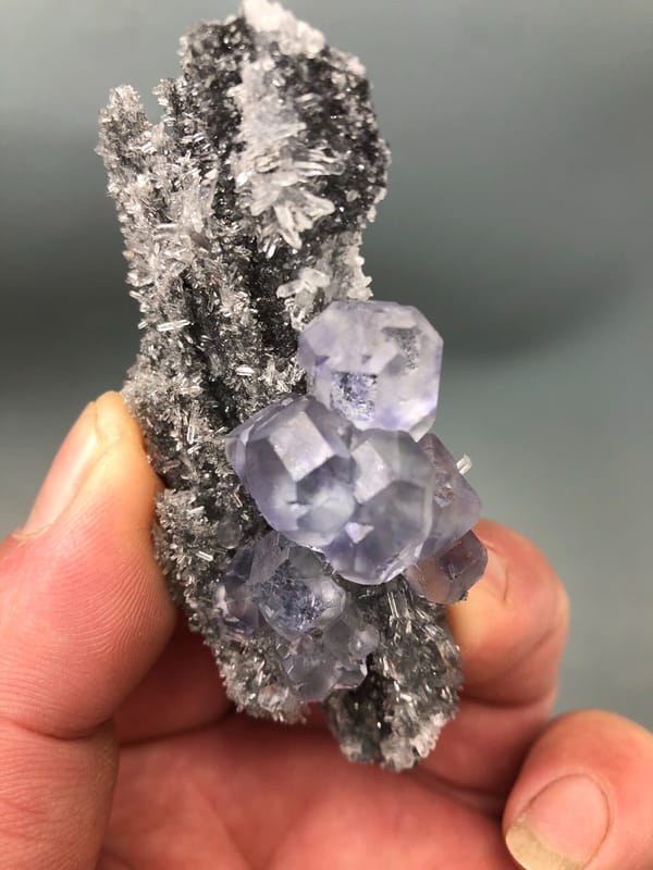 Fluorite from Fujian, China, individual mineral specimen view 5