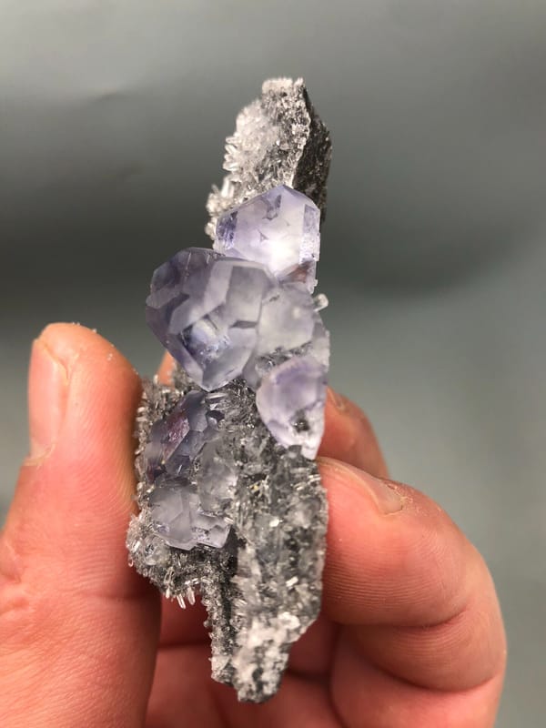 Fluorite from Fujian, China, individual mineral specimen view 6