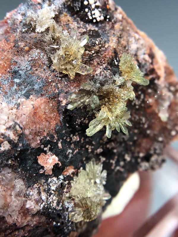 Creedite from Guizhou, China, individual mineral specimen view 3