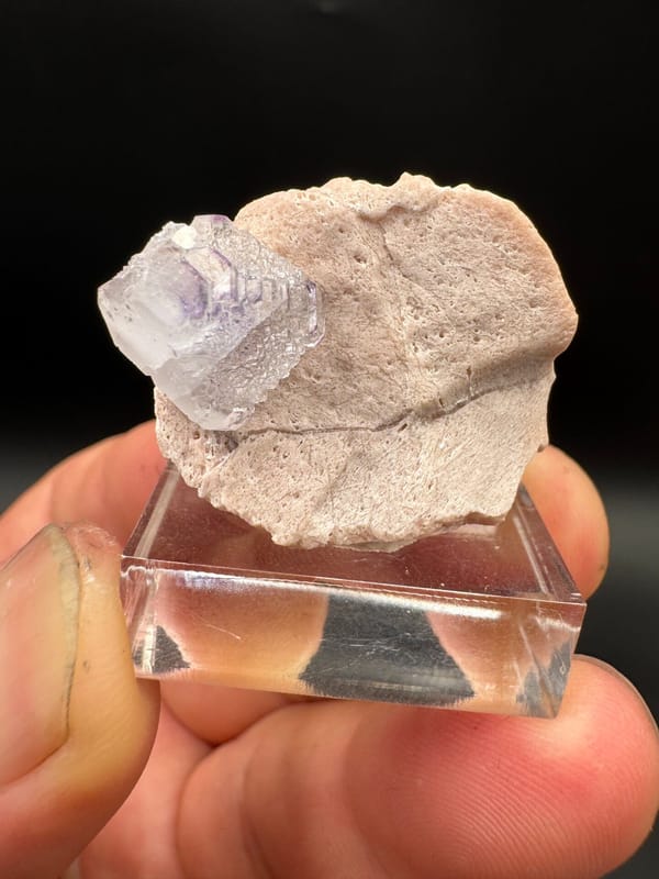 Fluorite from Fujian, China, individual mineral specimen view 3
