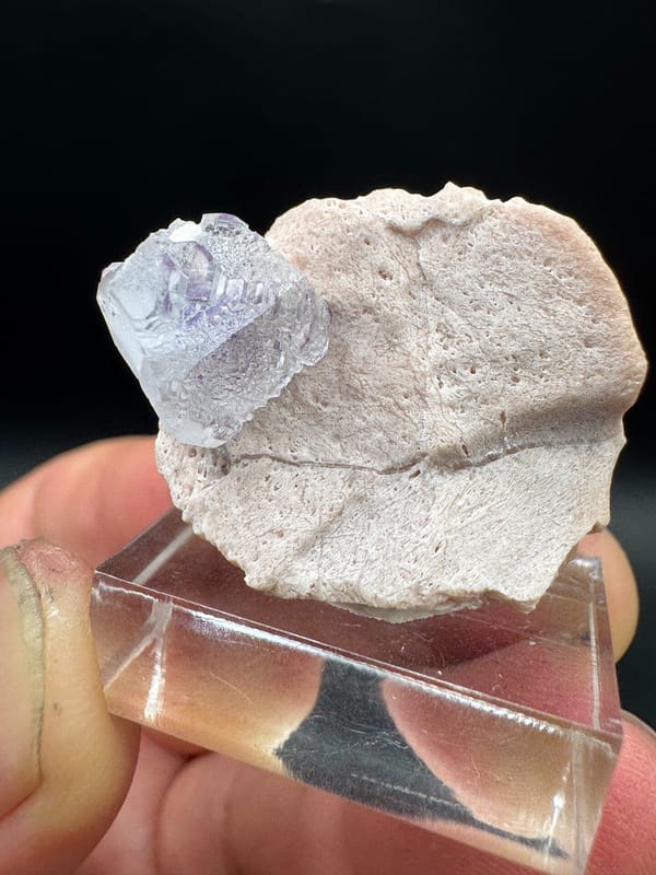 Fluorite from Fujian, China, individual mineral specimen view 4