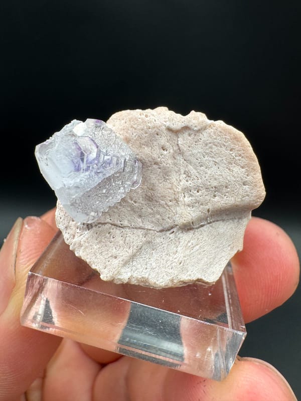 Fluorite from Fujian, China, individual mineral specimen view 7