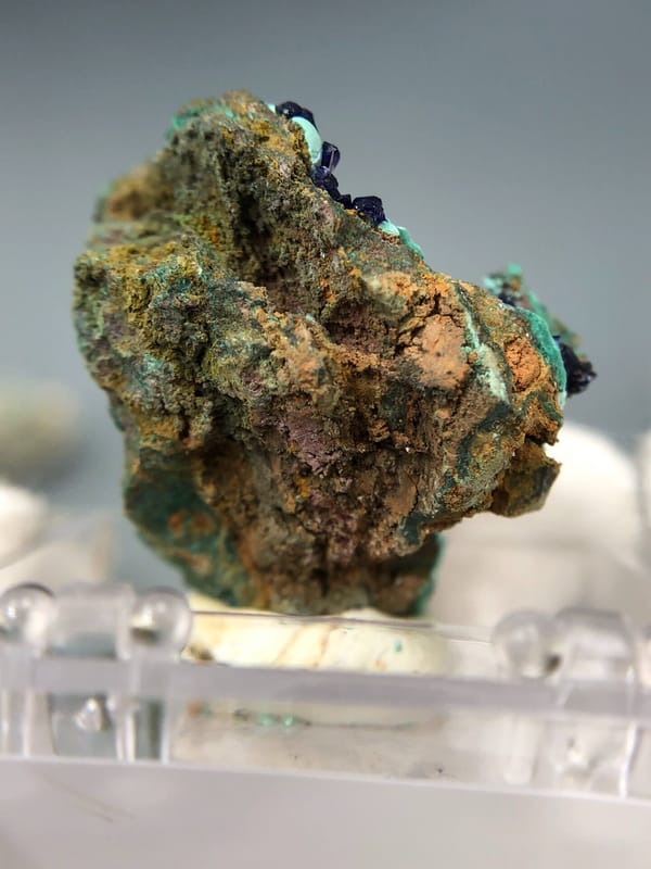 Azurite from Anhui, China, individual mineral specimen view 8