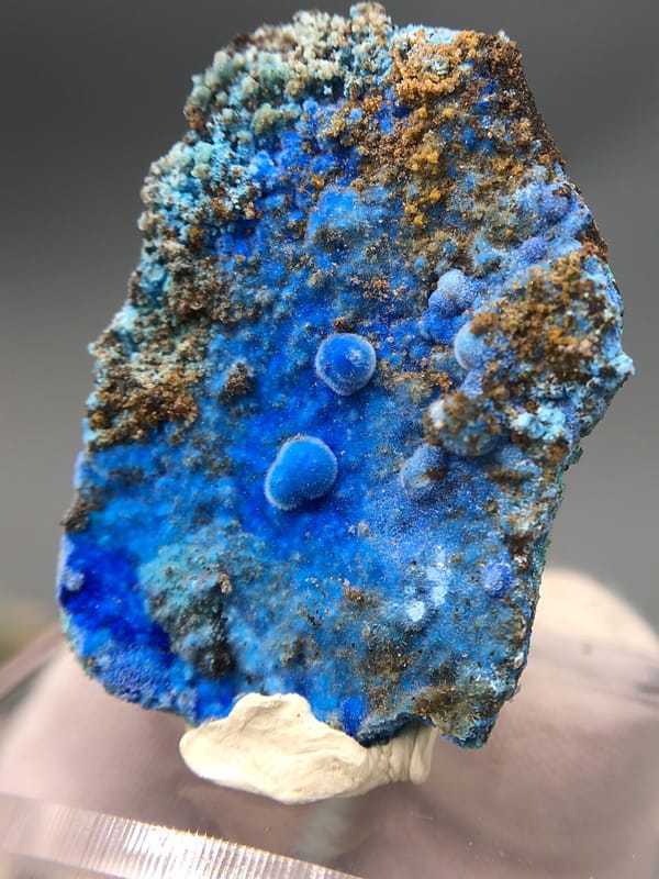 Cyanotrichite from Guizhou, China, individual mineral specimen view 3
