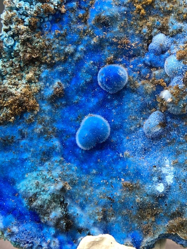Cyanotrichite from Guizhou, China, individual mineral specimen view 4
