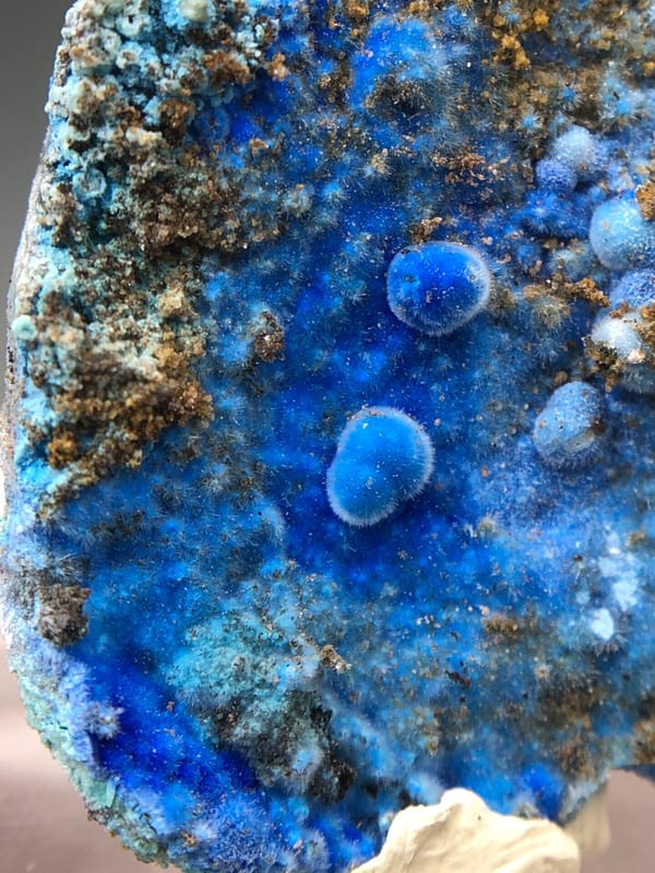 Cyanotrichite from Guizhou, China, individual mineral specimen view 5
