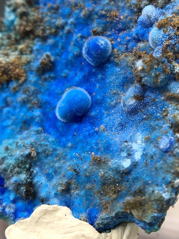Cyanotrichite from Guizhou, China, individual mineral specimen view 6