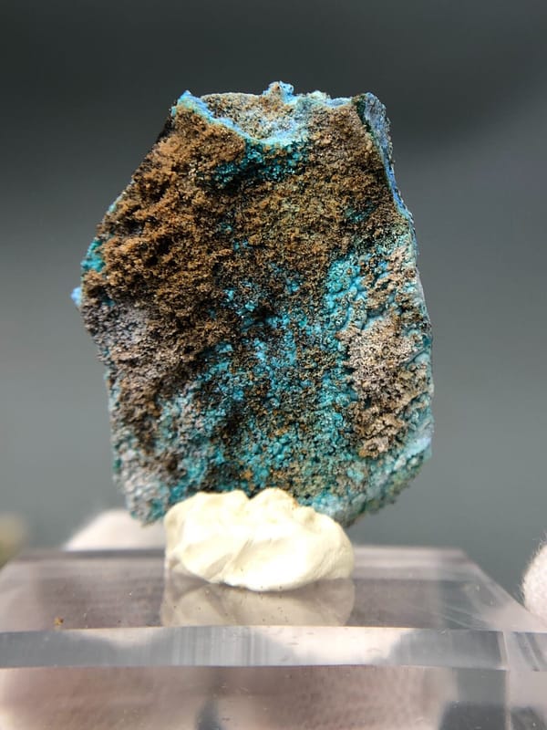 Cyanotrichite from Guizhou, China, individual mineral specimen view 9