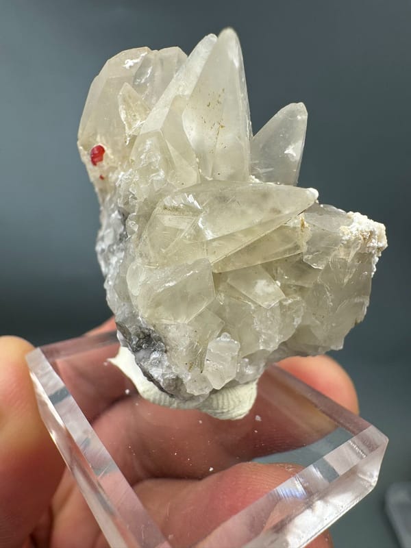 Realgar from Shimen, Hunan, China, individual mineral specimen view 3