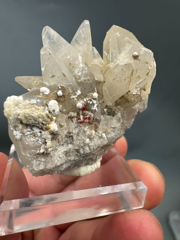 Realgar from Shimen, Hunan, China, individual mineral specimen view 5