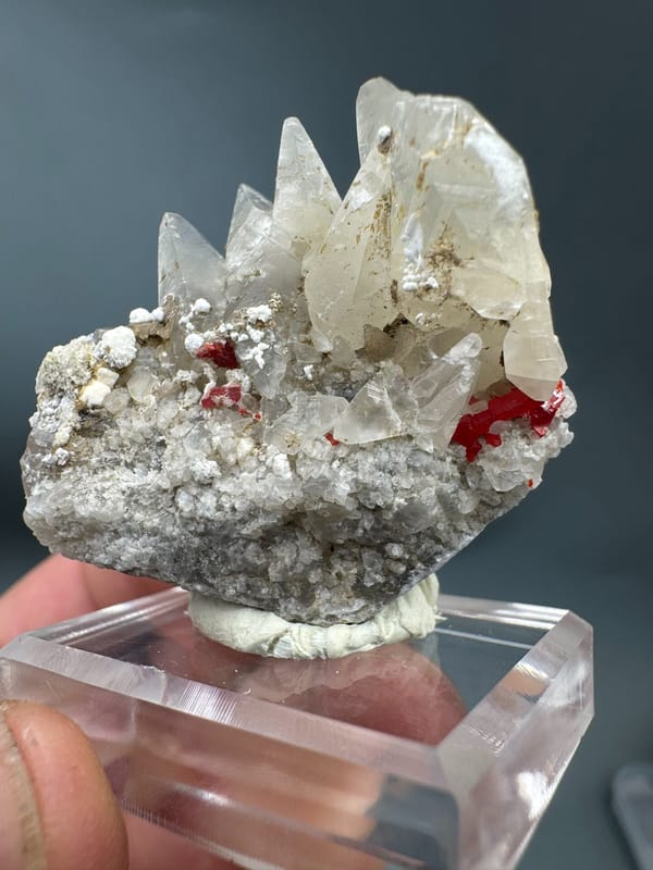 Realgar from Shimen, Hunan, China, individual mineral specimen view 6