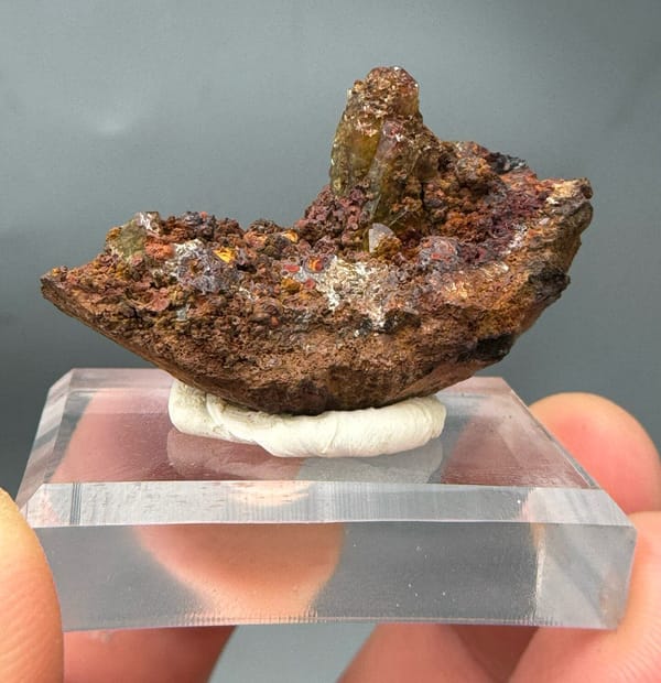 Manganoan adamite from Mexico, individual mineral specimen view 1