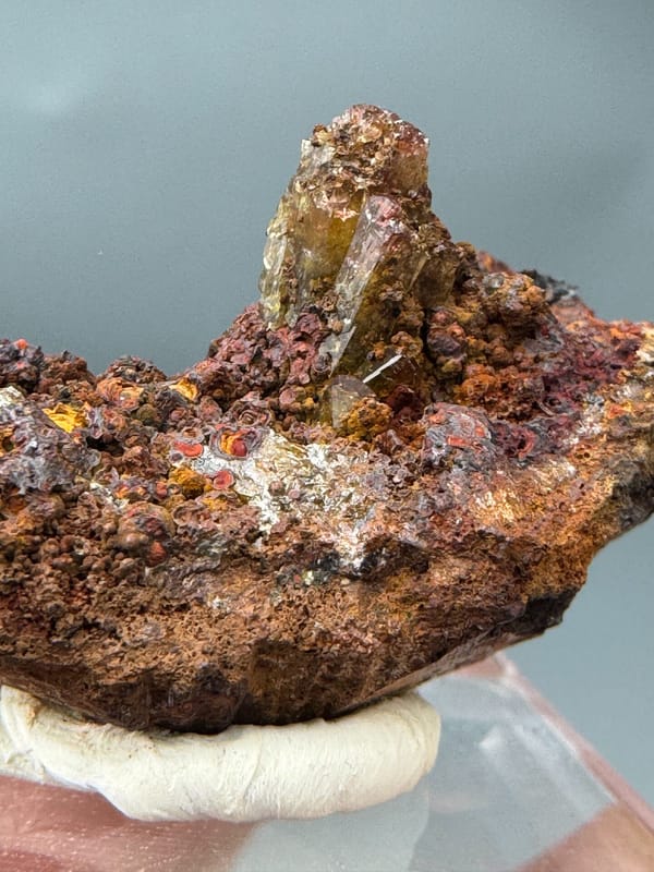 Manganoan adamite from Mexico, individual mineral specimen view 4