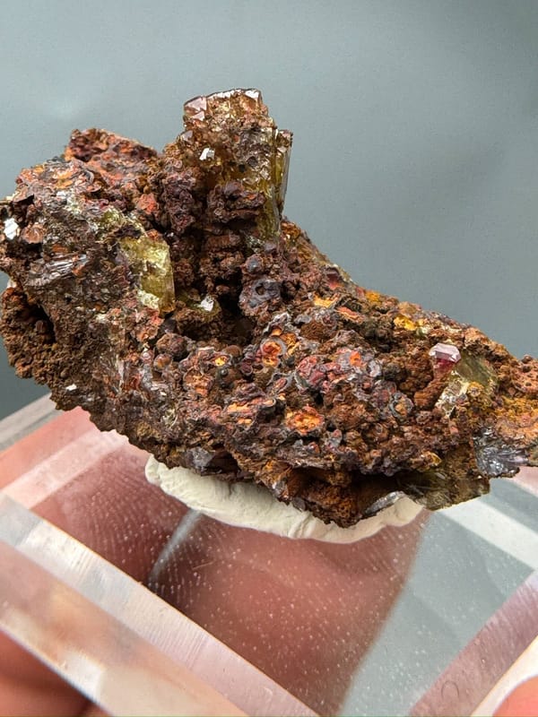 Manganoan adamite from Mexico, individual mineral specimen view 8