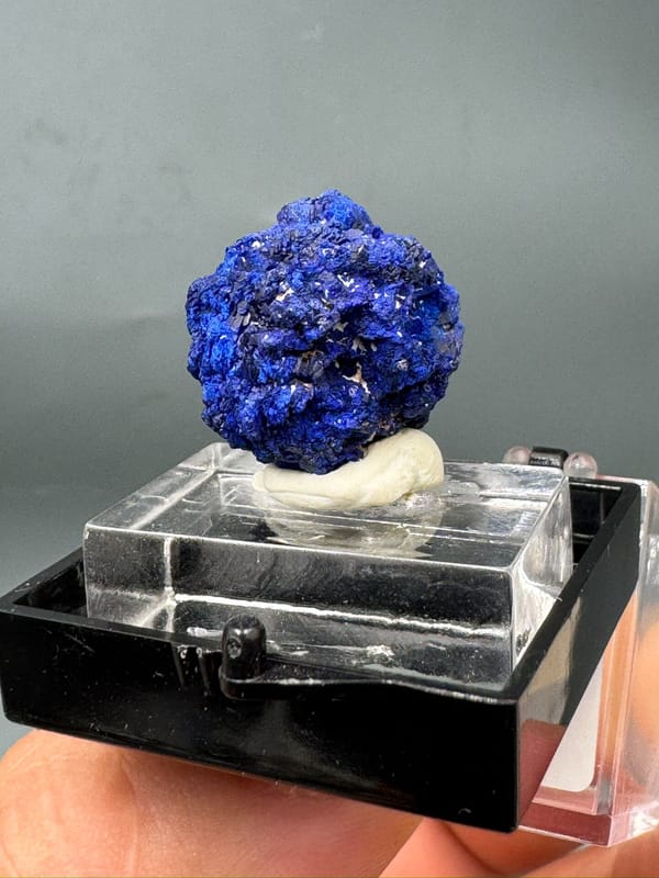Azurite from Anhui, China, individual mineral specimen view 4
