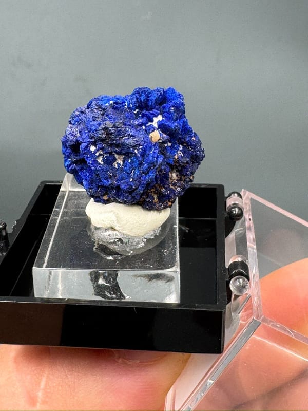 Azurite from Anhui, China, individual mineral specimen view 5