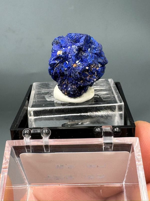 Azurite from Anhui, China, individual mineral specimen view 6