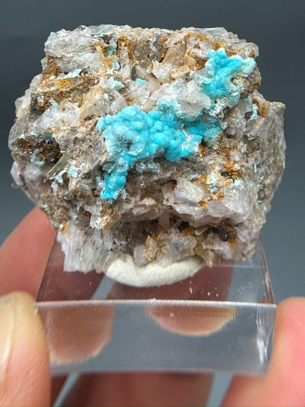 Unverified copper zinc mineral from Yunnan, China, individual mineral specimen view 1