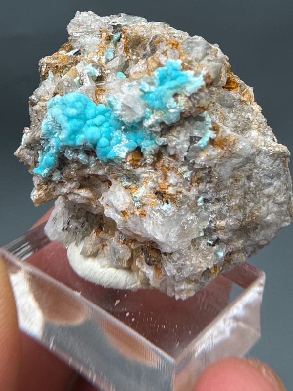 Unverified copper zinc mineral from Yunnan, China, individual mineral specimen view 2