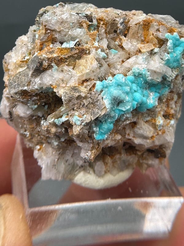 Unverified copper zinc mineral from Yunnan, China, individual mineral specimen view 3