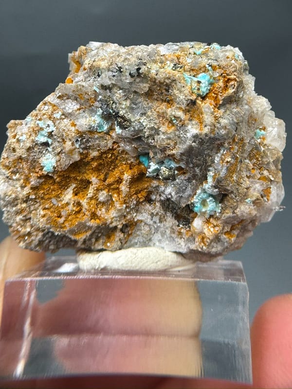 Unverified copper zinc mineral from Yunnan, China, individual mineral specimen view 6