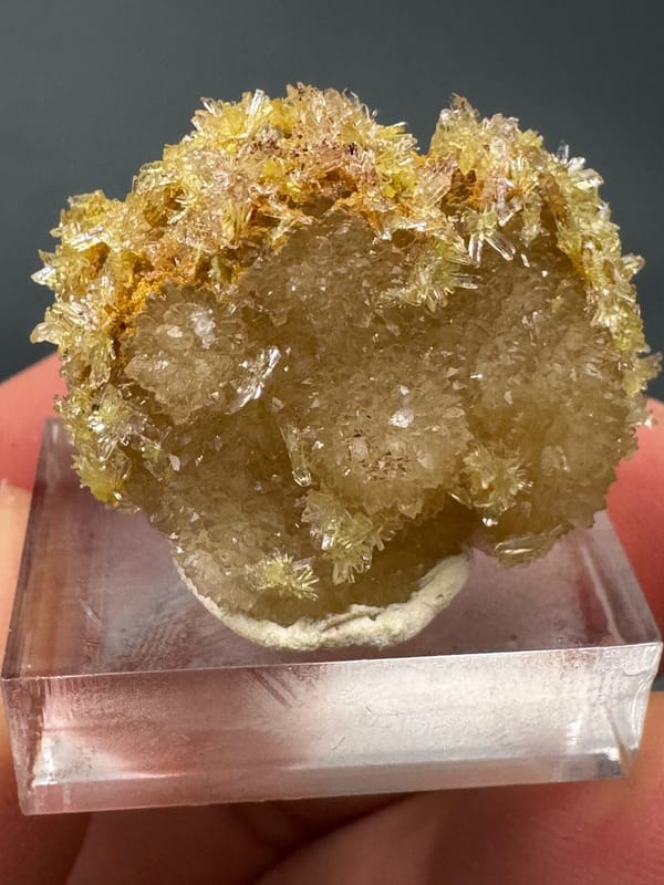 Creedite from Guizhou, China, individual mineral specimen view 2