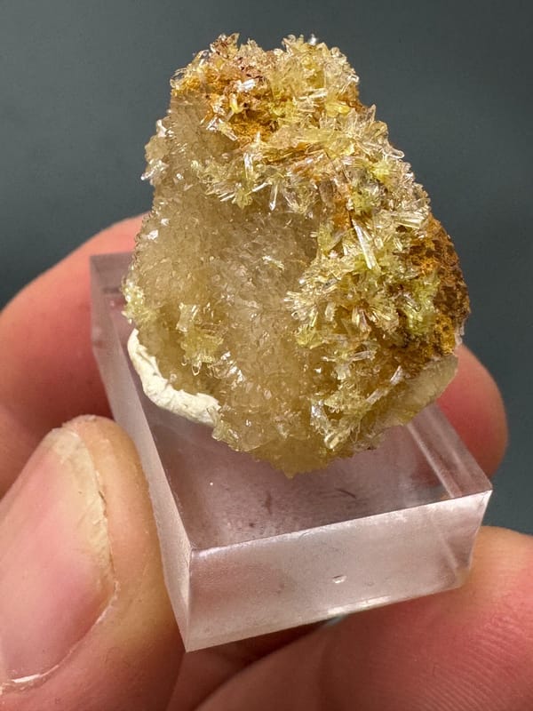 Creedite from Guizhou, China, individual mineral specimen view 3