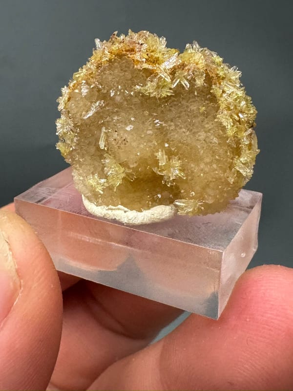 Creedite from Guizhou, China, individual mineral specimen view 4