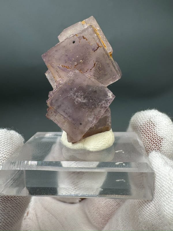 Fluorite from Xinjiang, China, individual mineral specimen view 1