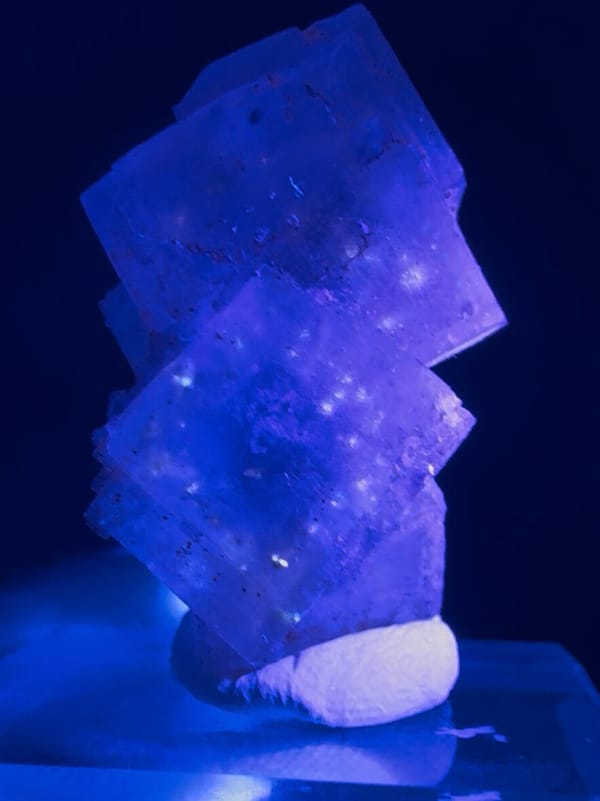 Fluorite from Xinjiang, China, individual mineral specimen view 2