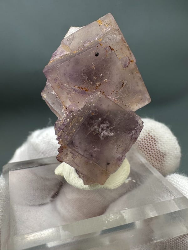 Fluorite from Xinjiang, China, individual mineral specimen view 3