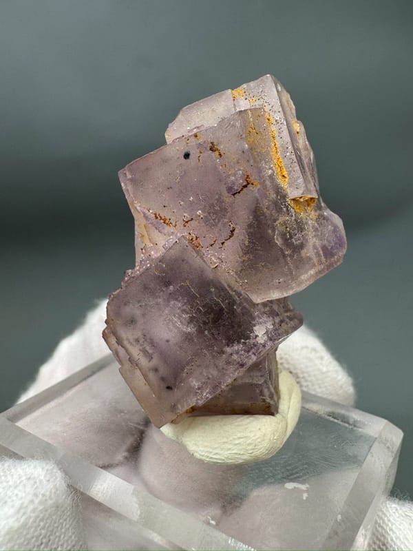 Fluorite from Xinjiang, China, individual mineral specimen view 4