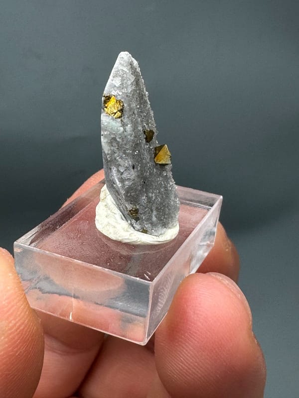 Chalcopyrite from Hebei, China, individual mineral specimen view 2