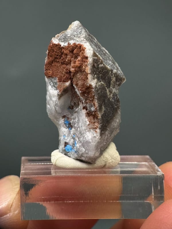 Cyanotrichite from Guizhou, China, individual mineral specimen view 7