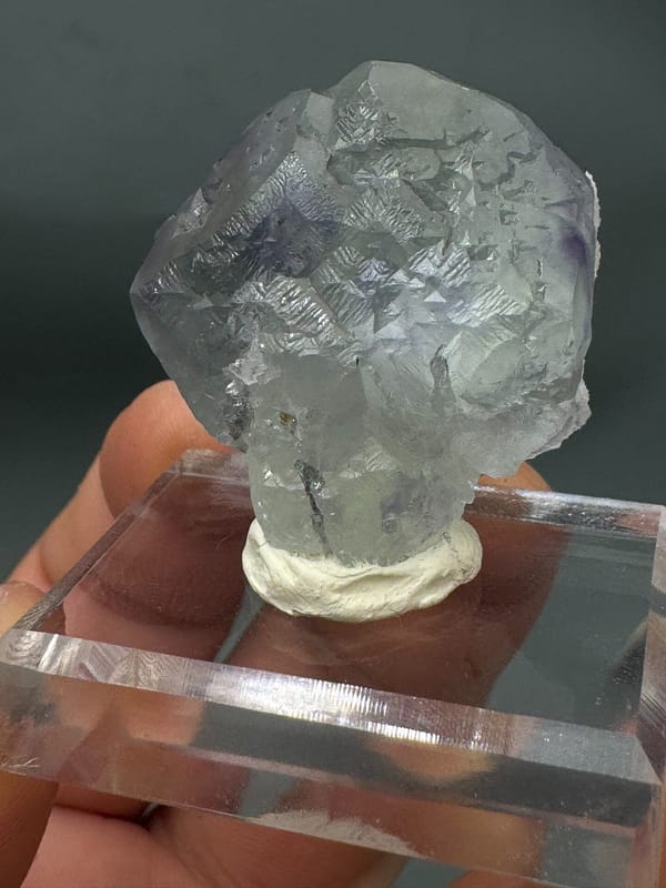 Fluorite from Fujian, China, individual mineral specimen view 1