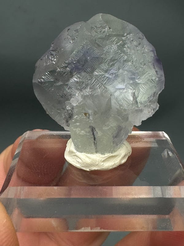 Fluorite from Fujian, China, individual mineral specimen view 2