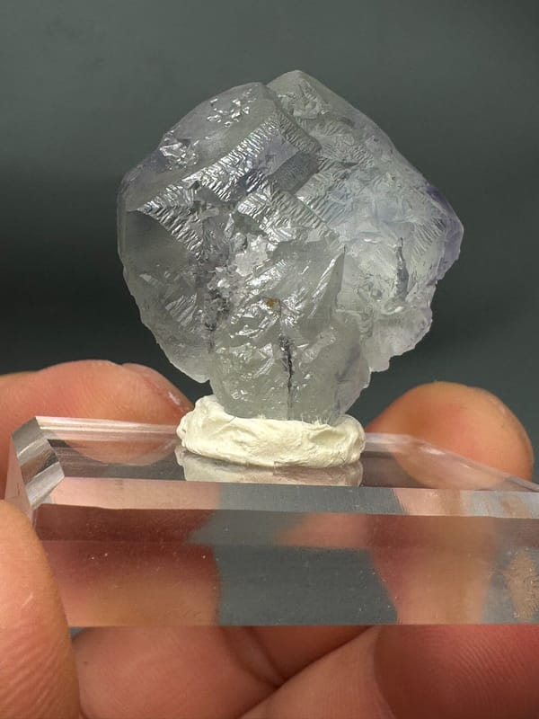 Fluorite from Fujian, China, individual mineral specimen view 6
