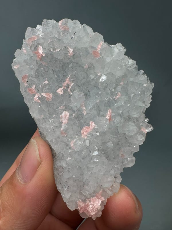 Rhodochrosite from Guangxi, China, individual mineral specimen view 3