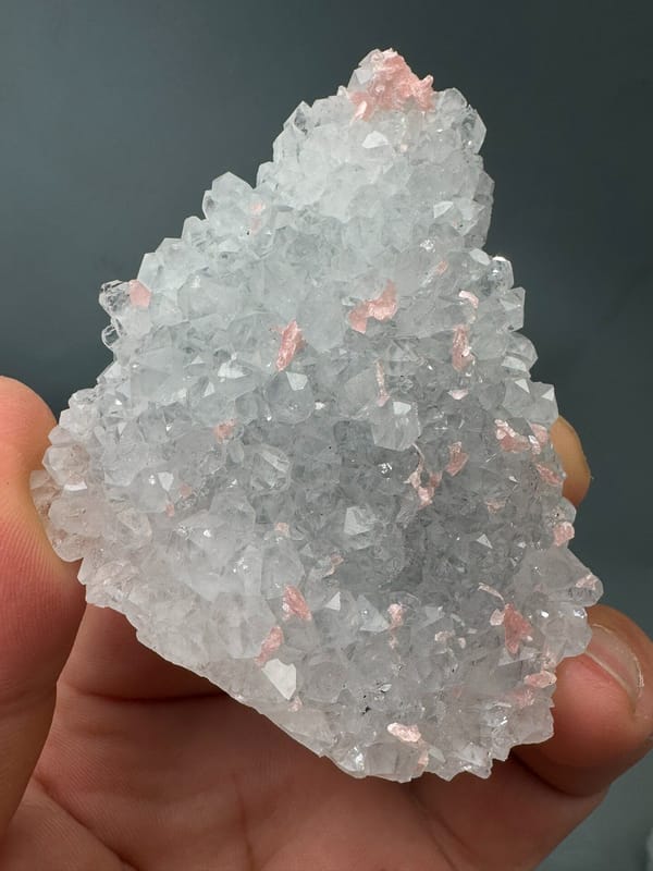 Rhodochrosite from Guangxi, China, individual mineral specimen view 6