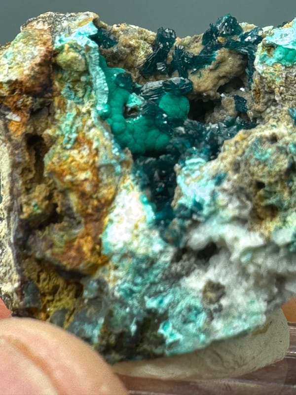 Veszelyite from Yunnan, China, individual mineral specimen view 2