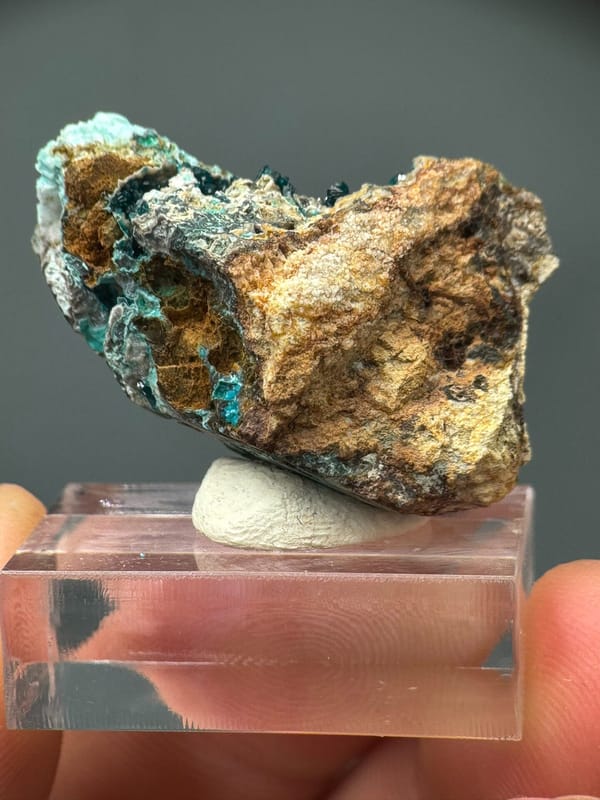 Veszelyite from Yunnan, China, individual mineral specimen view 8
