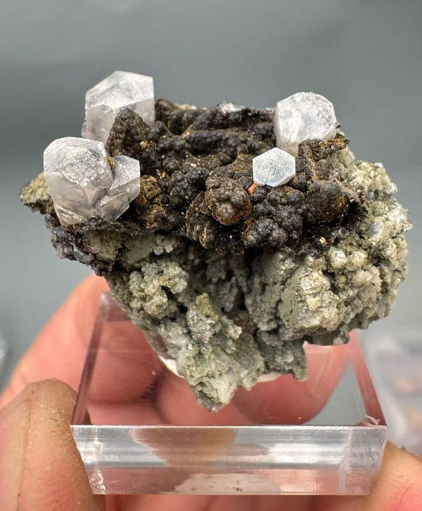 Calcite from Hubei, China, individual mineral specimen view 2