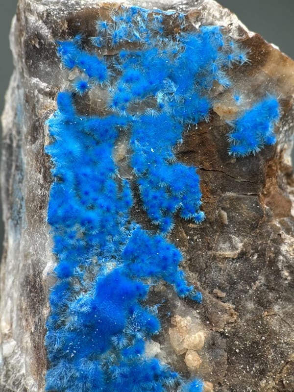 Cyanotrichite from Guizhou, China, individual mineral specimen view 7