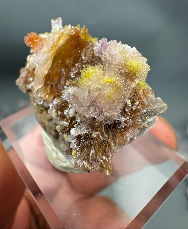 Creedite from Guizhou, China, individual mineral specimen view 2