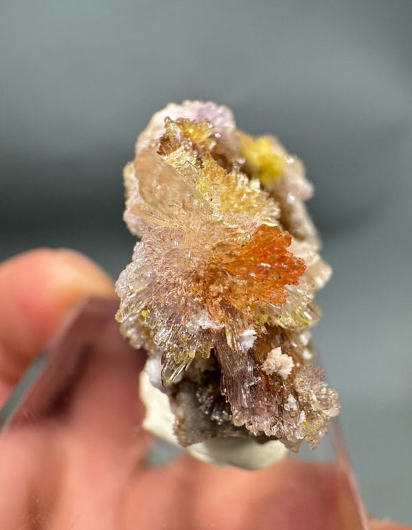 Creedite from Guizhou, China, individual mineral specimen view 4