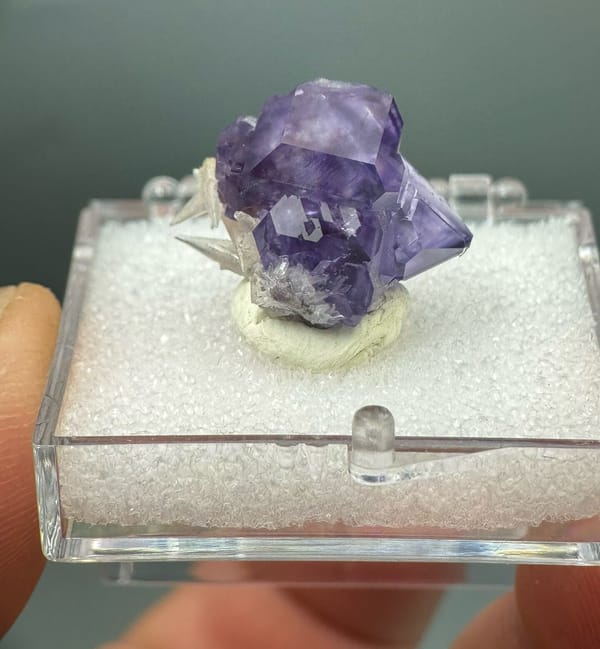 Fluorite from Fujian, China, individual mineral specimen view 2